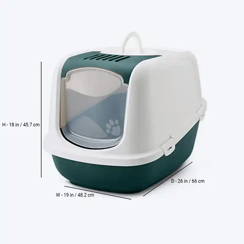 Savic Nestor Jumbo Cat Litter Box - Cold Gray