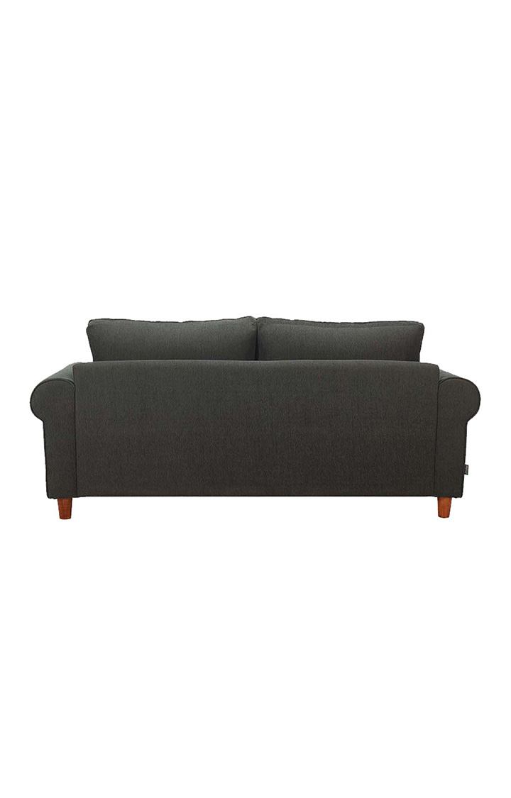 neudot Melody Sofa for Living Room |3 Persons Sofa|Premium Fabric with Padded Cushioned Armrest | Solid Wood Frame|3 Seater in Slate Grey Color