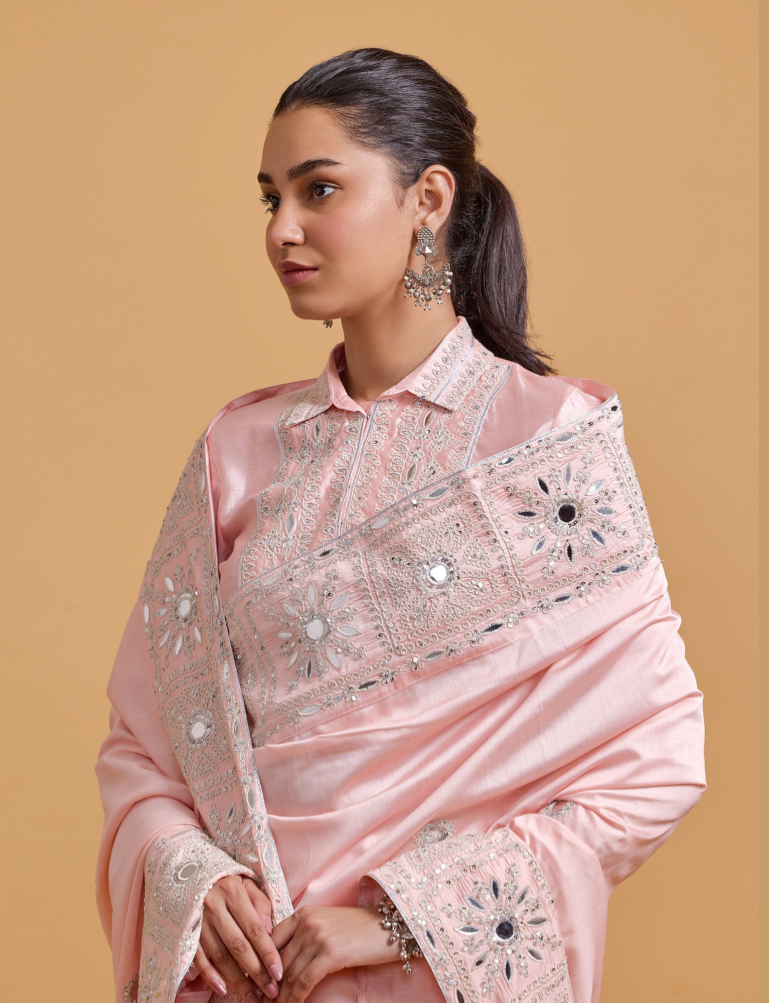 Zeenat Pink Saree