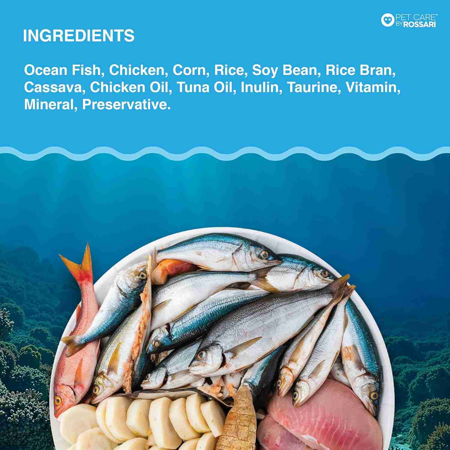 Top tail Ocean Fish Dry Food for Adult Cat