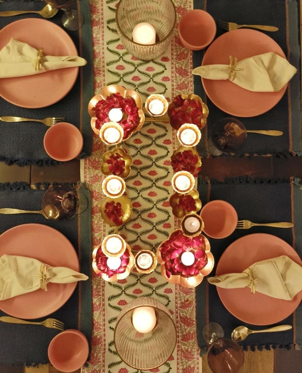 Table-top Tea-light Candle Holder cum Urli