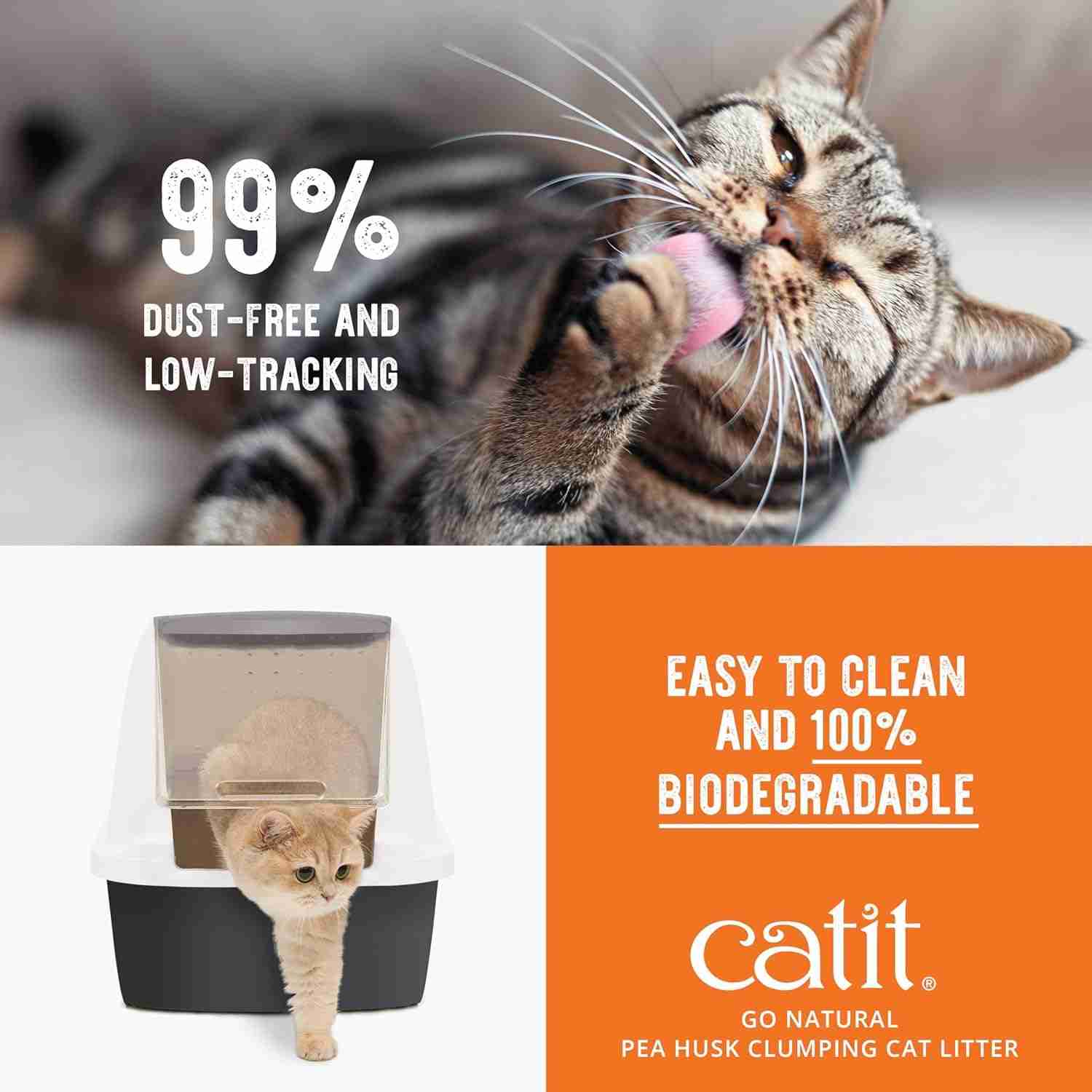 Catit Natural Pea Husk Cat Litter Vanilla Scent, 7 kg