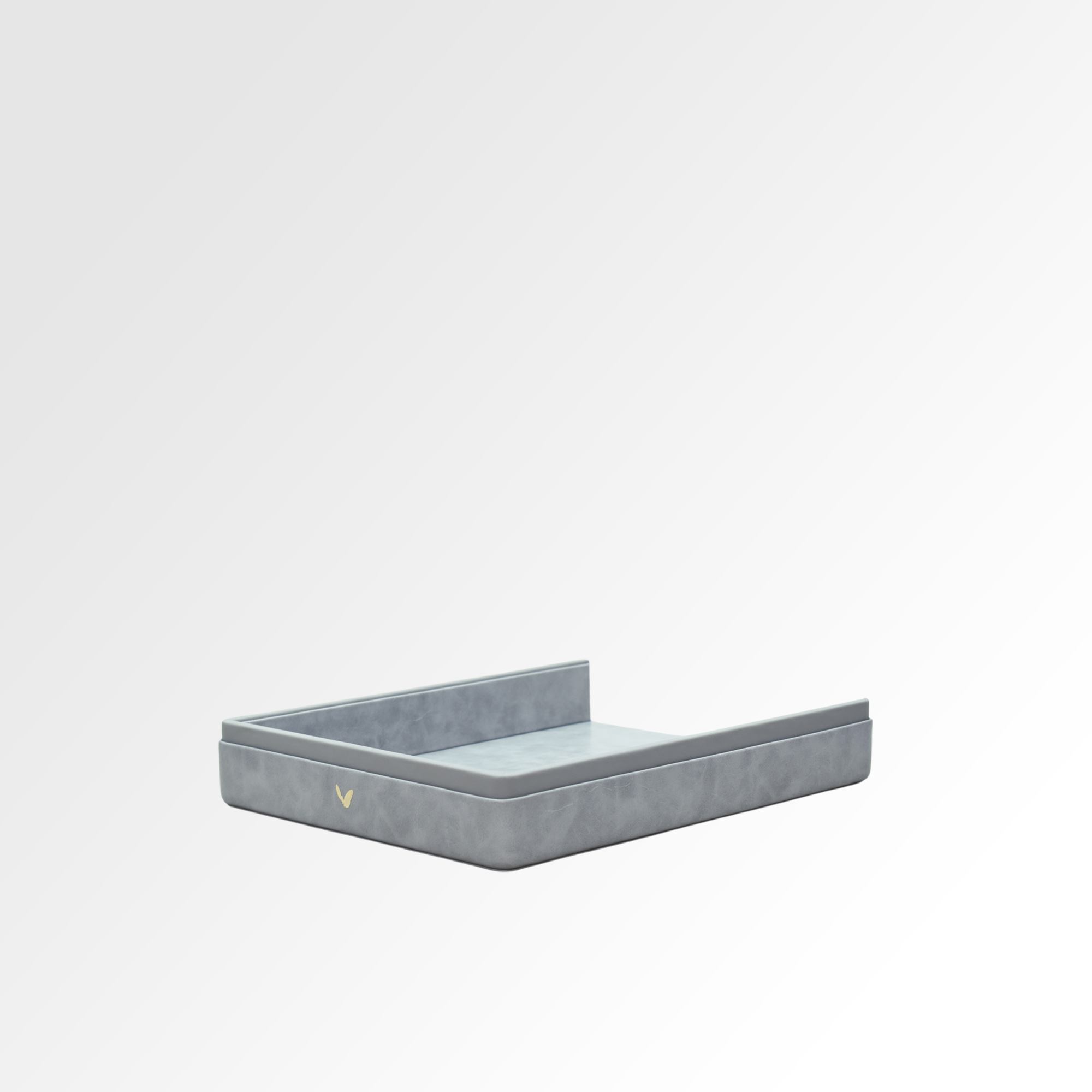 A4 Paper Tray / Letter Tray | Faux Leather | Moderno | Grey