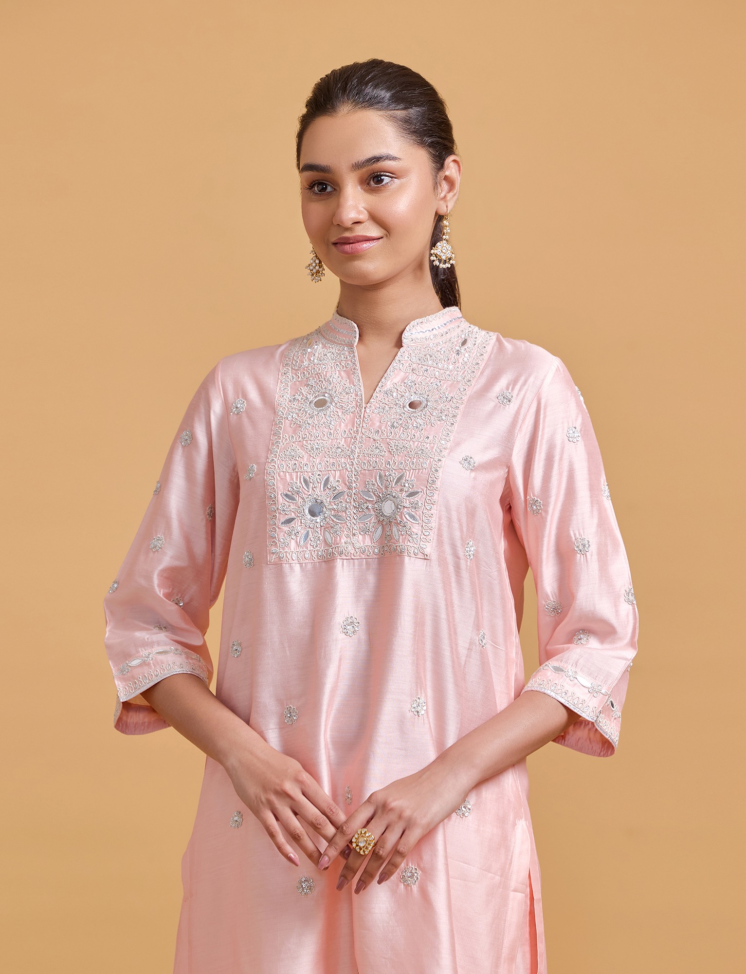 Zeenat Pink Tunic Set