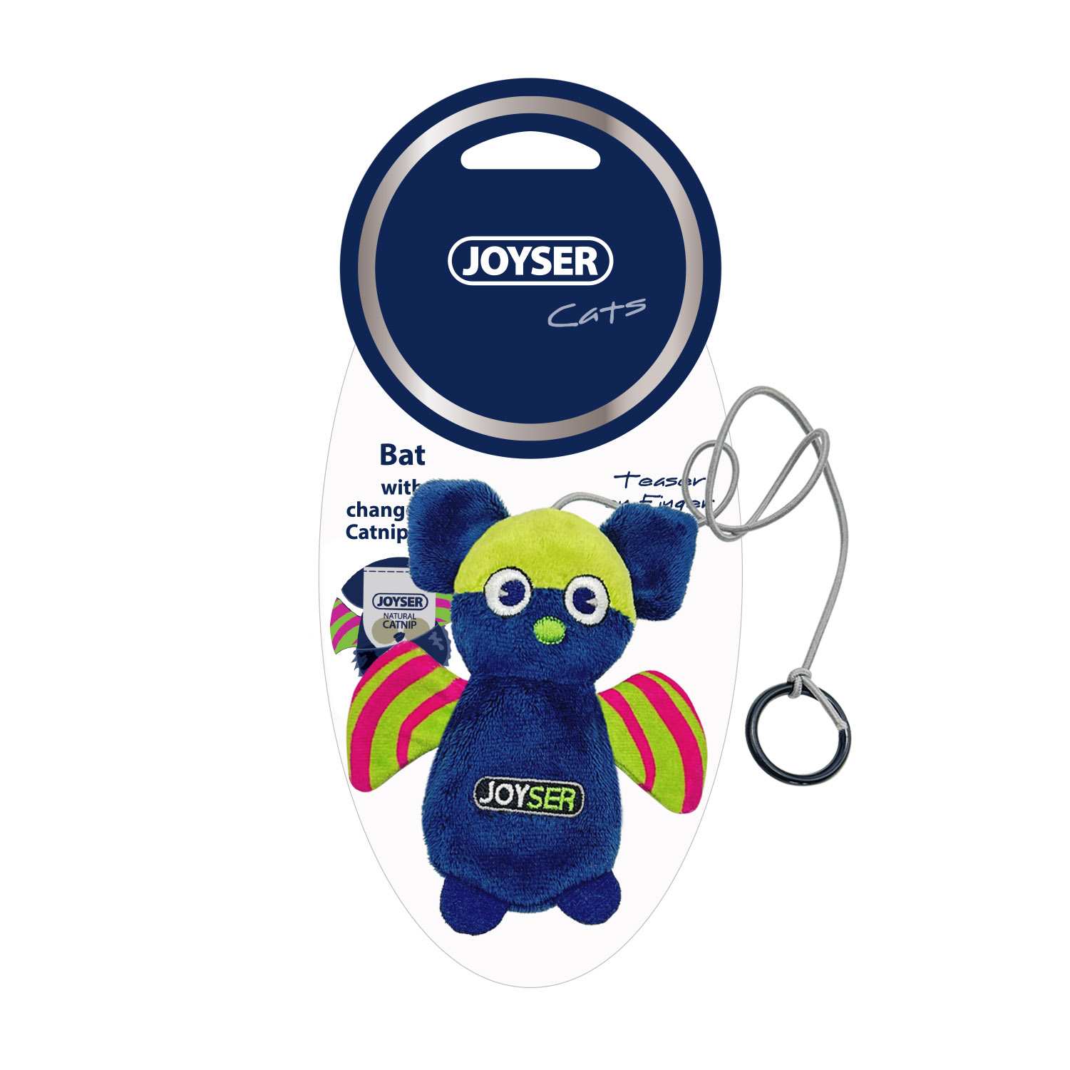 Joyser Cat Bat With Catnip Ball (Green/Blue)