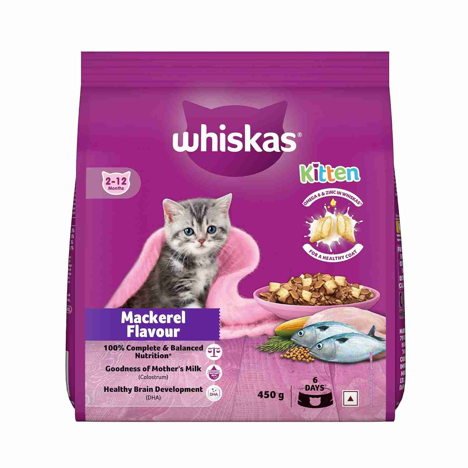 Whiskas Mackerel Junior Cat Dry Food