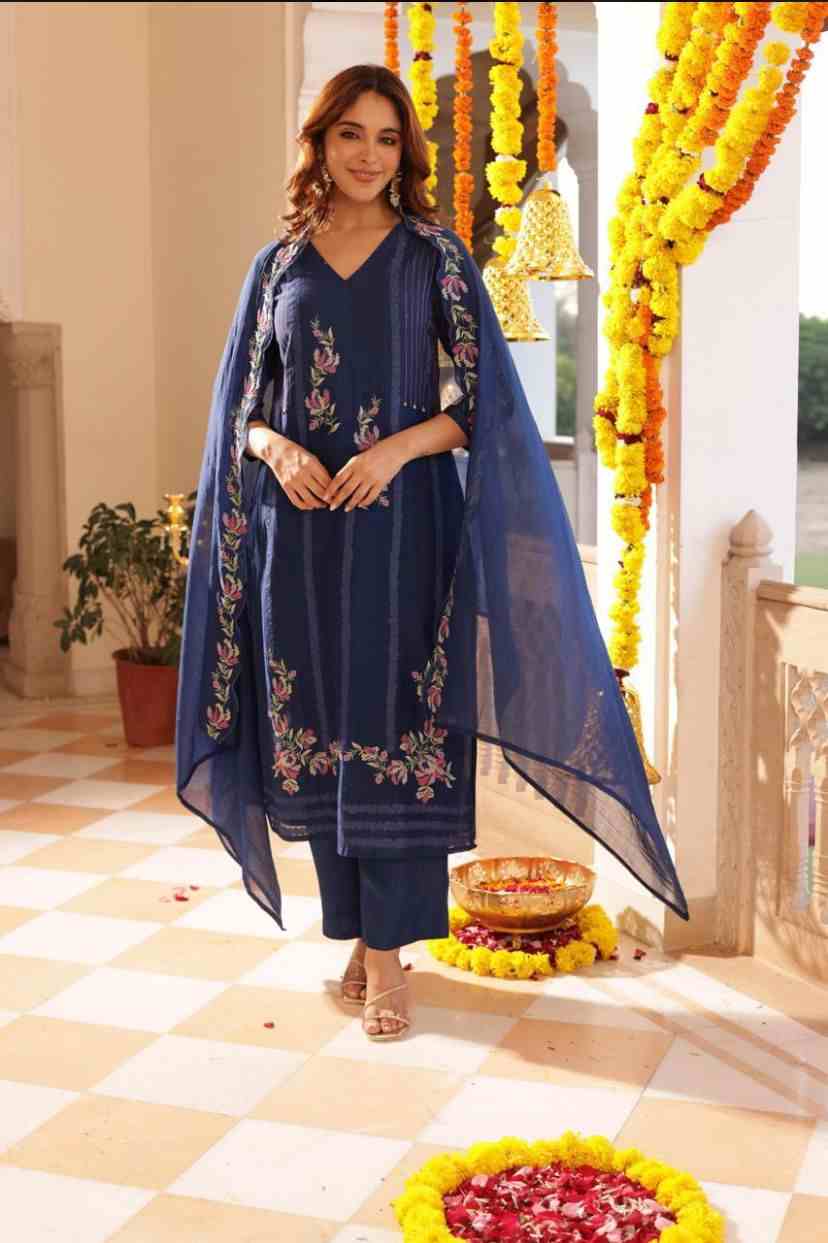 Pretty Mul Chanderi suit set