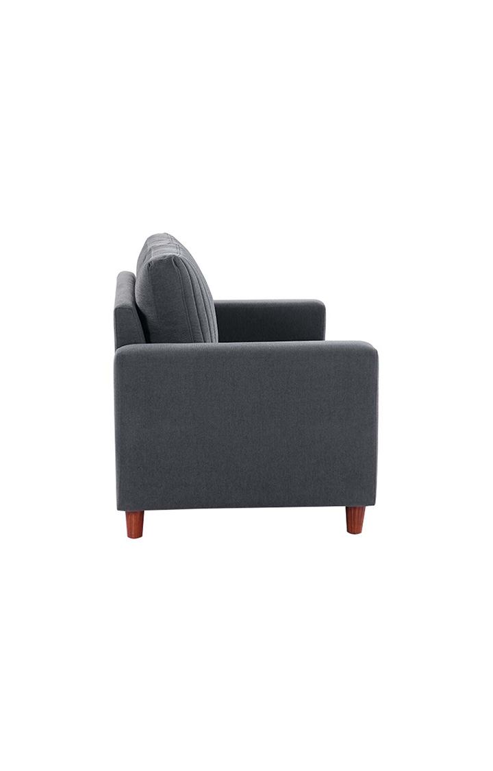 NEUDOT Roman Fabric Sofa for Living Room | 2 Seater Sofa for Drawing Room & Bedroom, Sofa for Office & Lounge - Graphite Grey