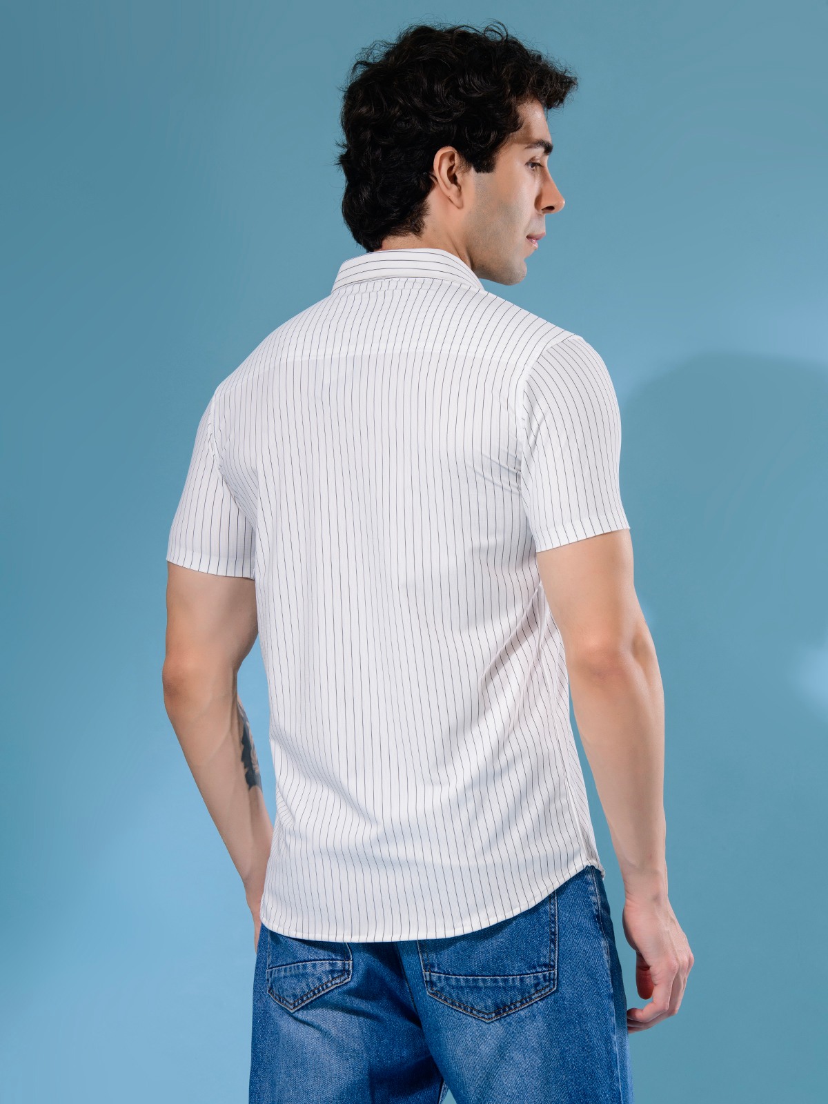 ALBION MENS OLDGARAGE 3 (WHITE) SHIRT