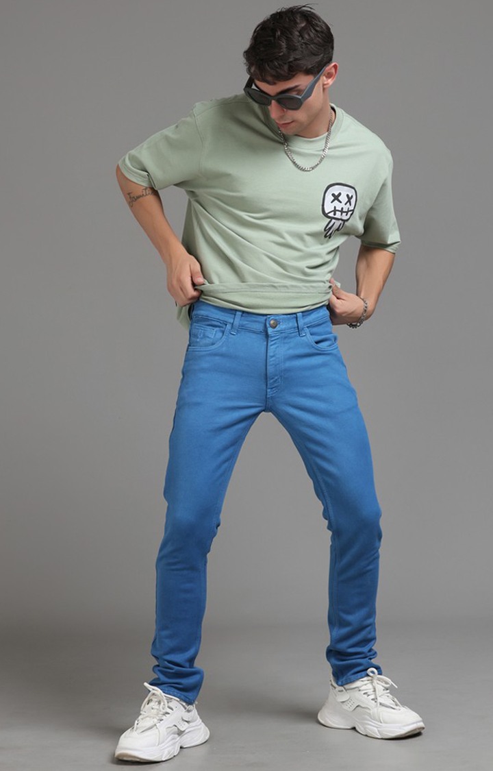 Men's Blue Denim Slim Jeans