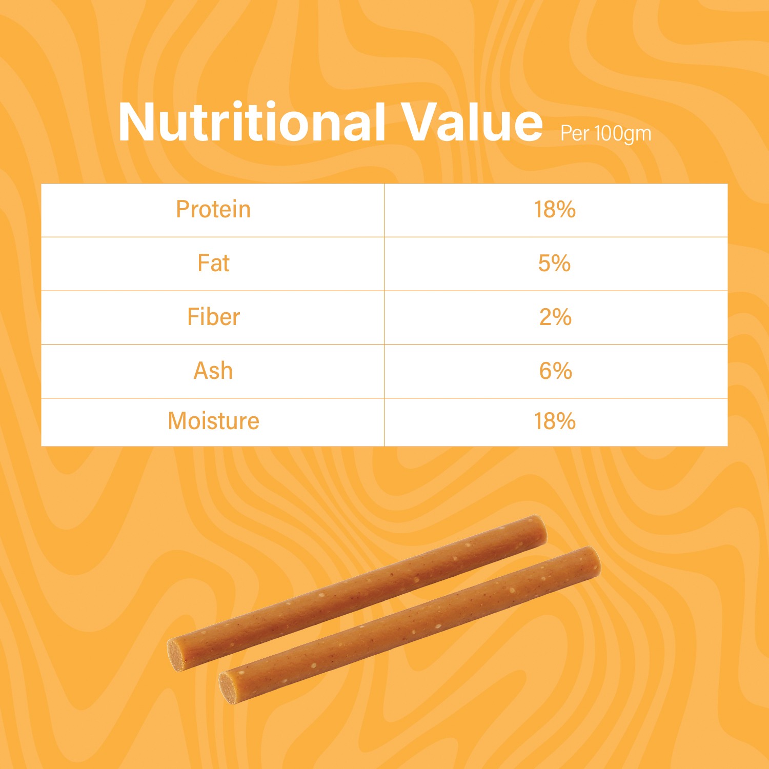 Scrummy Chicken & Rice Sticks Dog Treats 70g