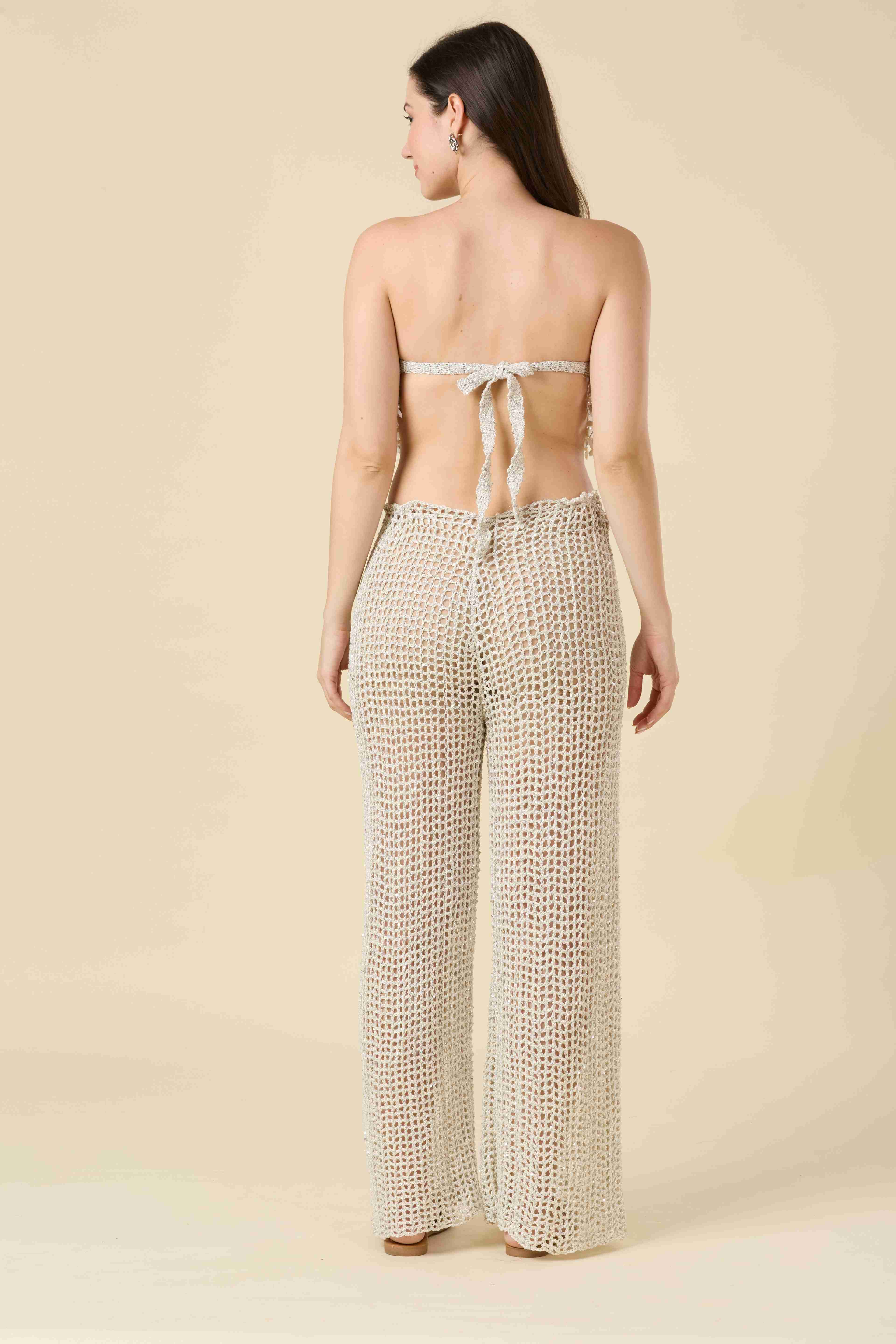 Moonlit Shell Sparkle Knit Set