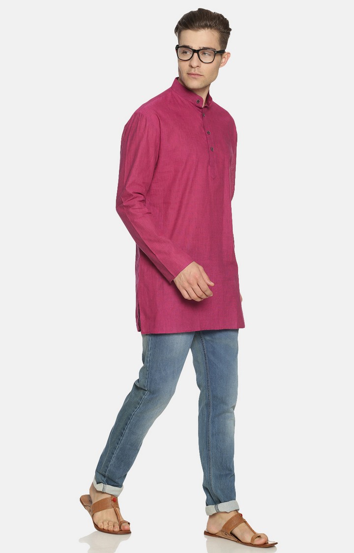 Pink Solid Kurtas