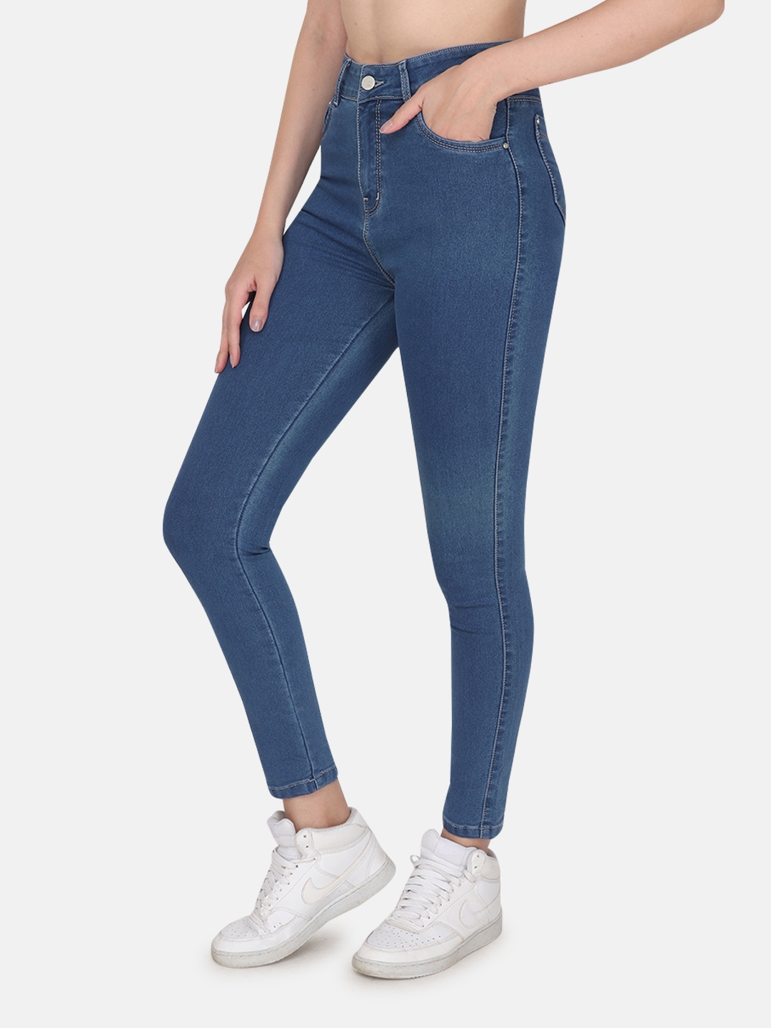 Albion | Albion By CnM Women Mid Blue Jeans 1