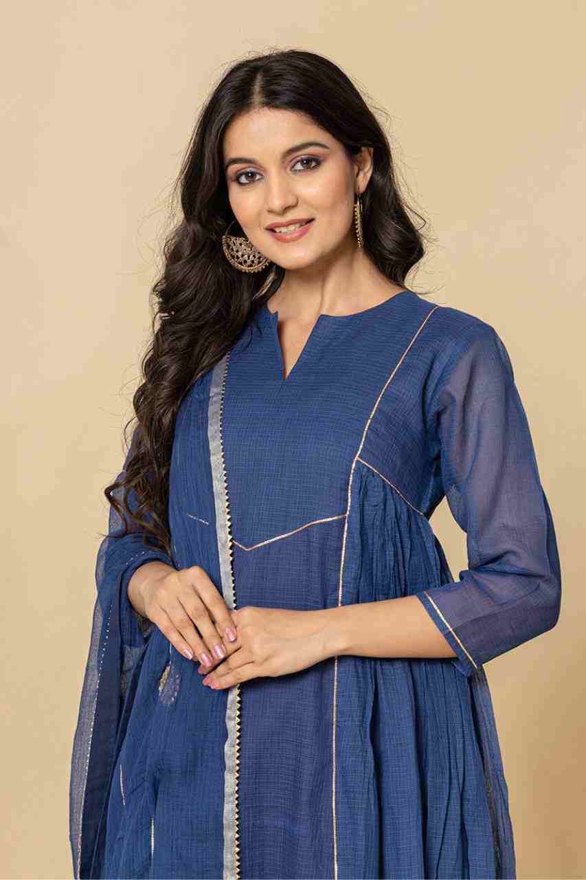 Blue Pure Kota Doriya Kurta Set8