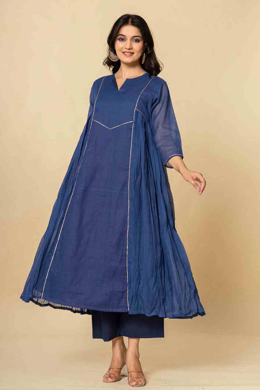 Blue Pure Kota Doriya Kurta Set5
