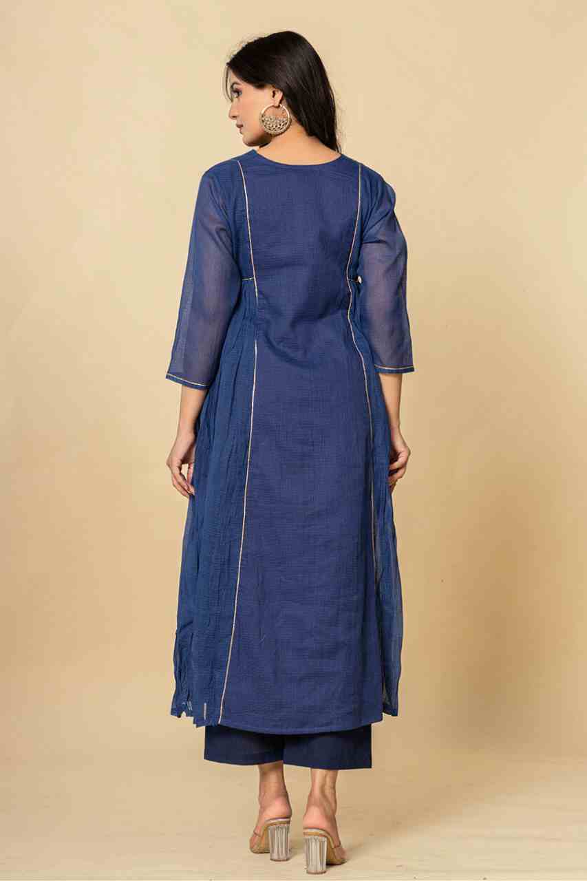 Blue Pure Kota Doriya Kurta Set6