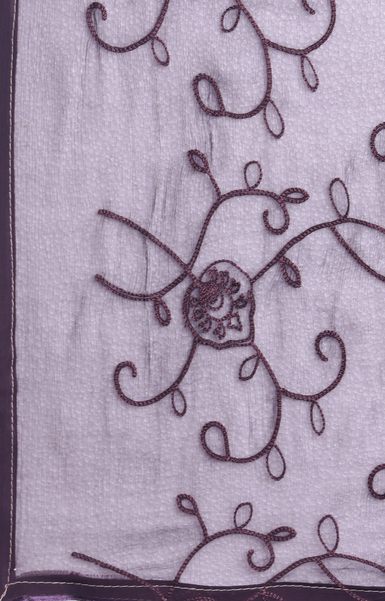Shaily Women Brown Color Cotton Embroidered With Pearl Unstitched Dress Material-VF_KRINA_BRWN_DM