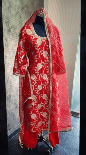 Red Banarsi Set  