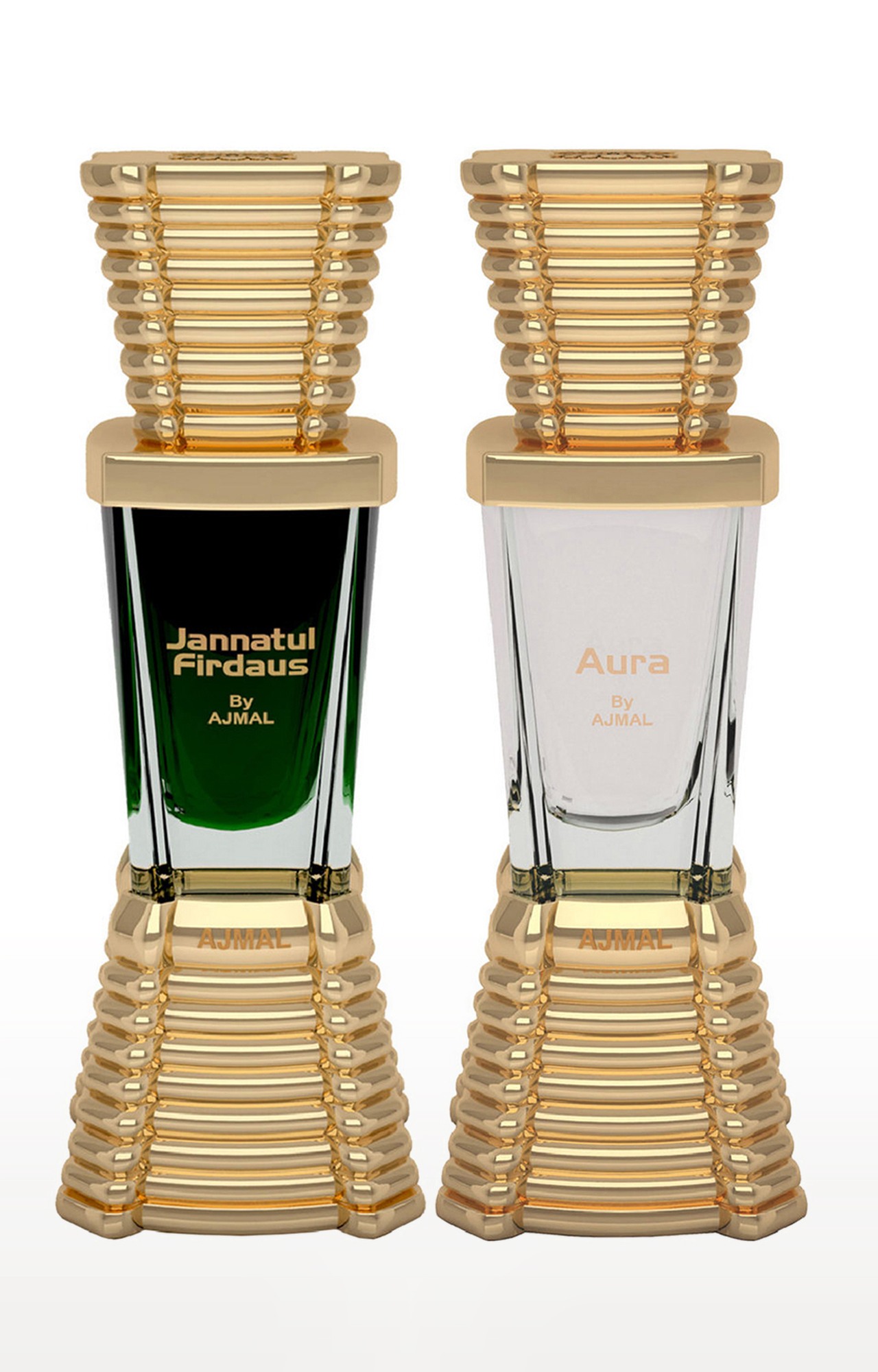 Ajmal Jannatul Firdaus Concentrated Perfume Oil Oriental Alcohol-free Attar 10ml for Unisex and Aura Concentrated Perfume Oil Alcohol-free Attar 10ml for Unisex