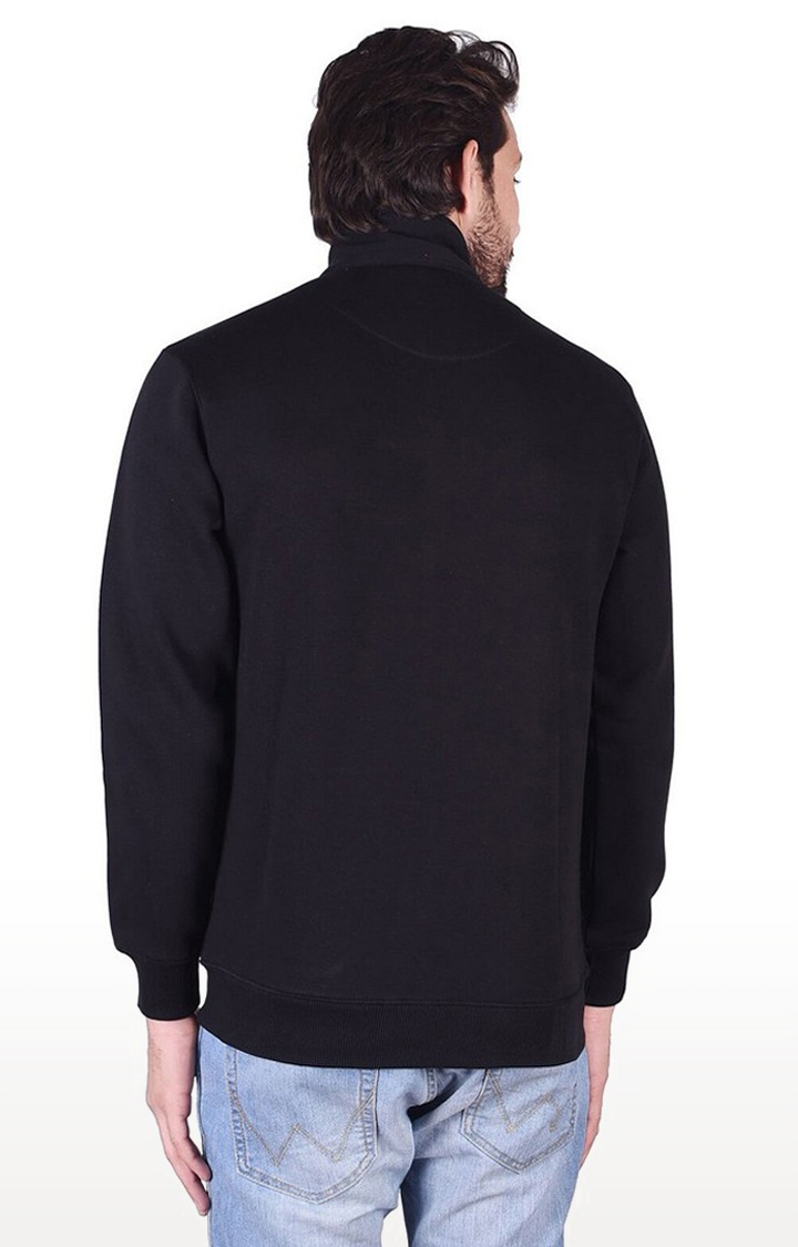 JAGURO | Black Solid Sweatshirt 4