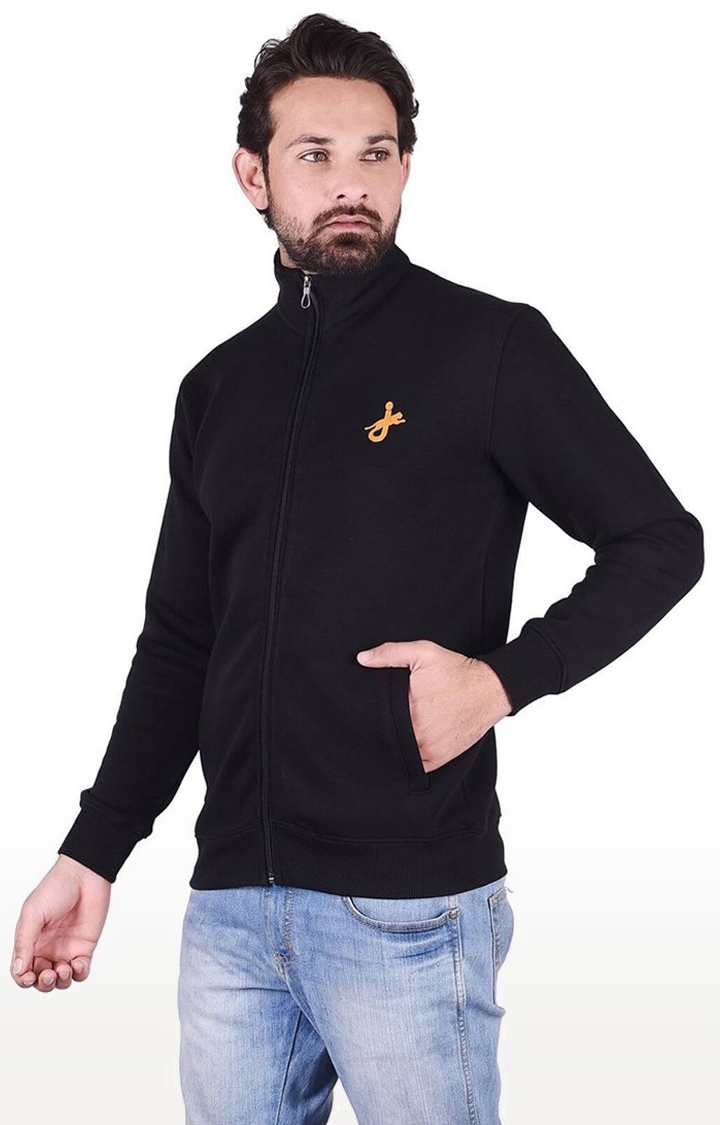 JAGURO | Black Solid Sweatshirt 2