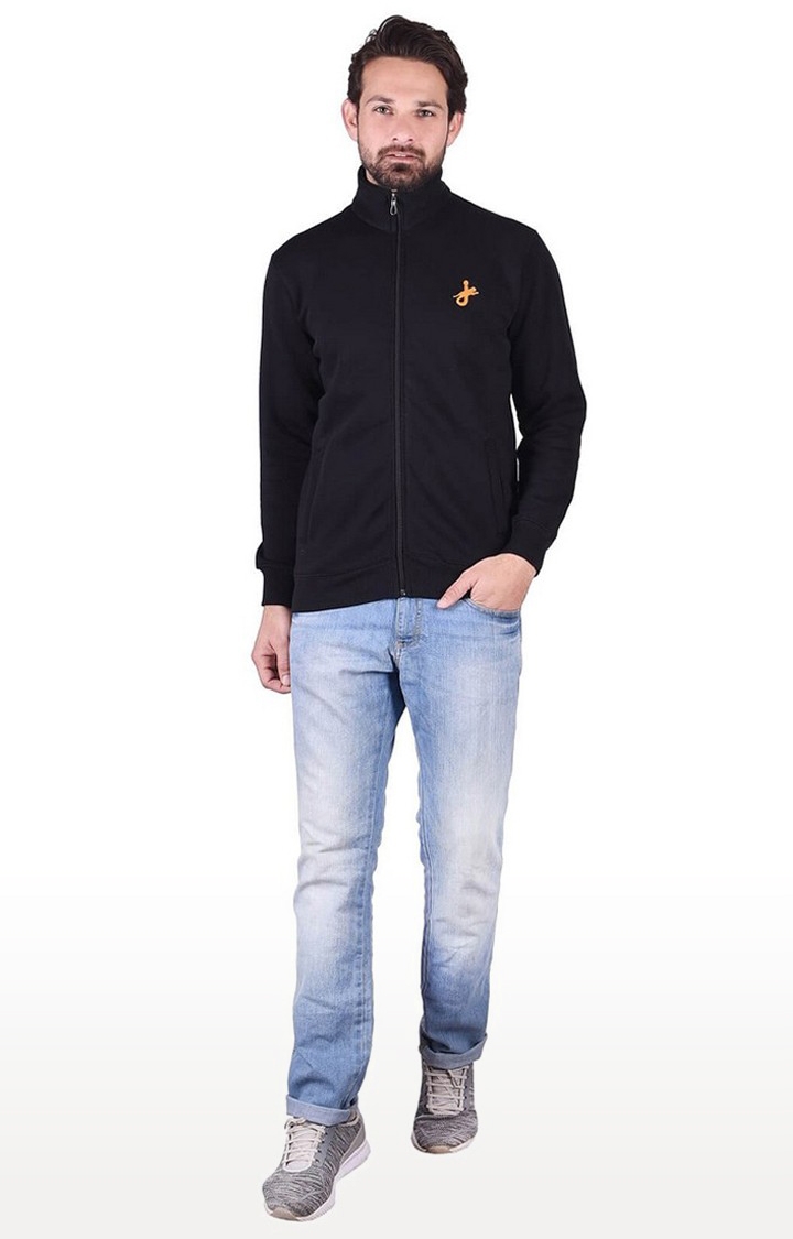 JAGURO | Black Solid Sweatshirt 1