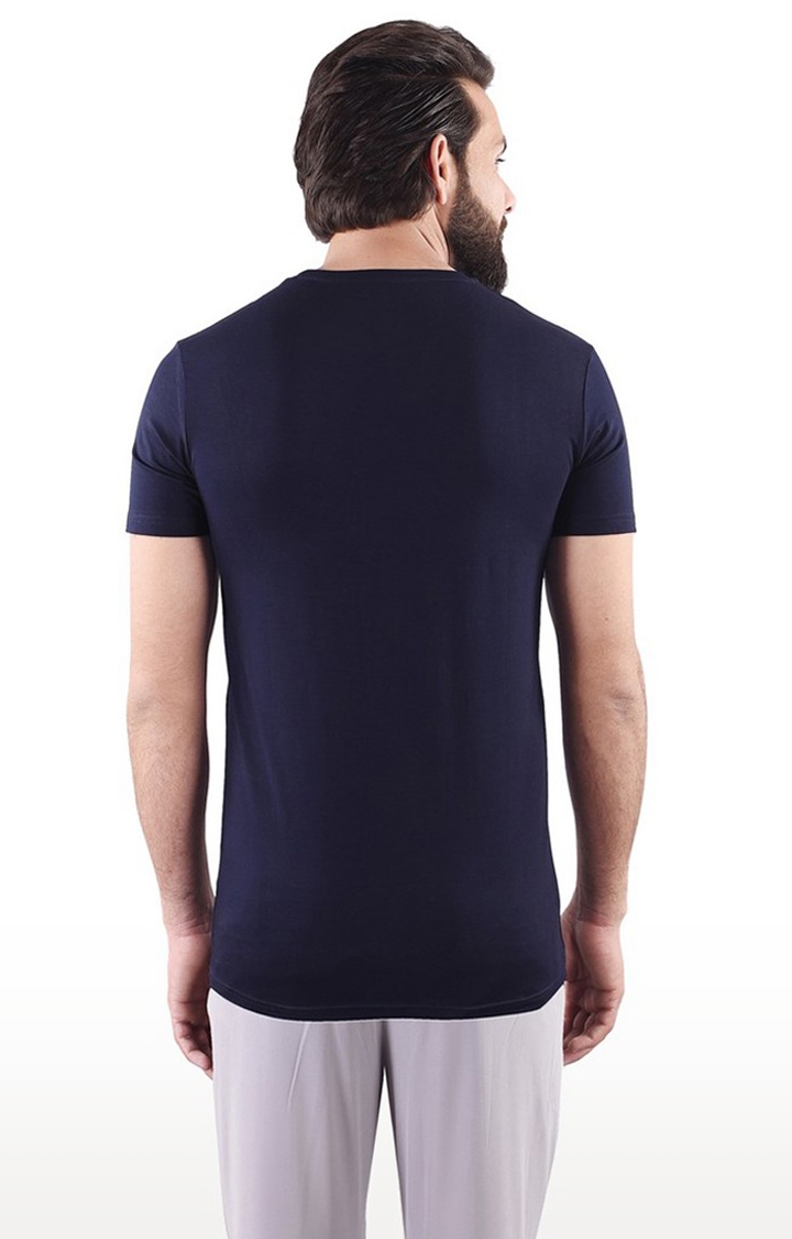 JAGURO | Blue Solid T-Shirt 4