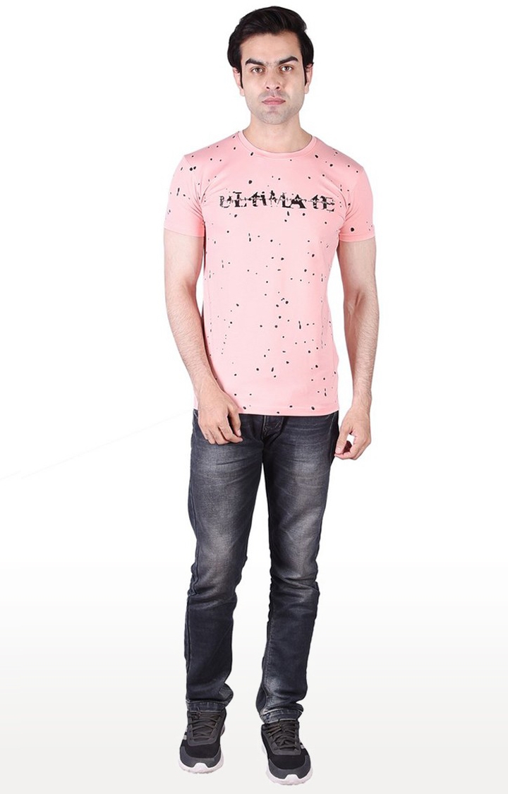 JAGURO | Pink Printed T-Shirt 1