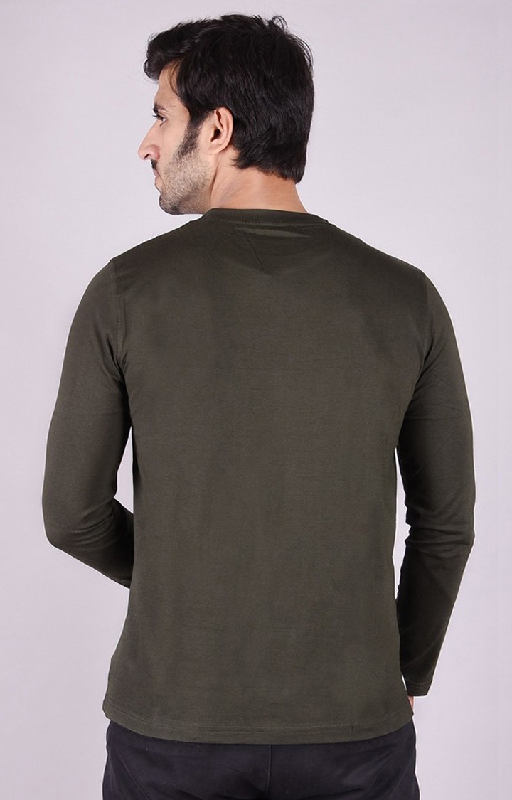 JAGURO | Green Solid T-Shirt 4