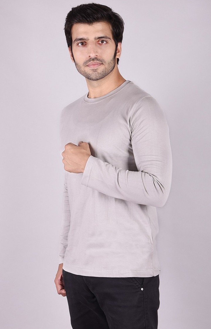 JAGURO | Grey Solid T-Shirt 0