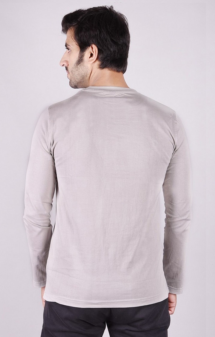 JAGURO | Grey Solid T-Shirt 4