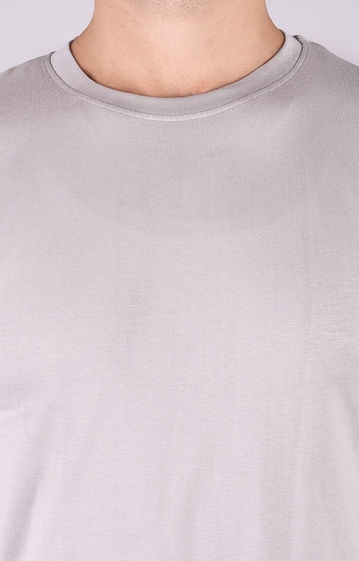 JAGURO | Grey Solid T-Shirt 5