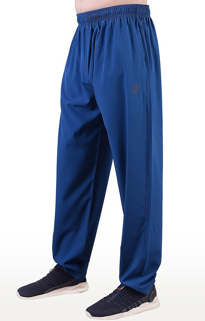 JAGURO | Royal Blue Polyester Solid Track pant 2