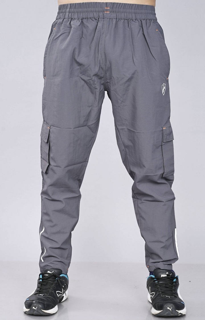 Men's Polyester Stylish Slim fit Solid Cargo Track pant