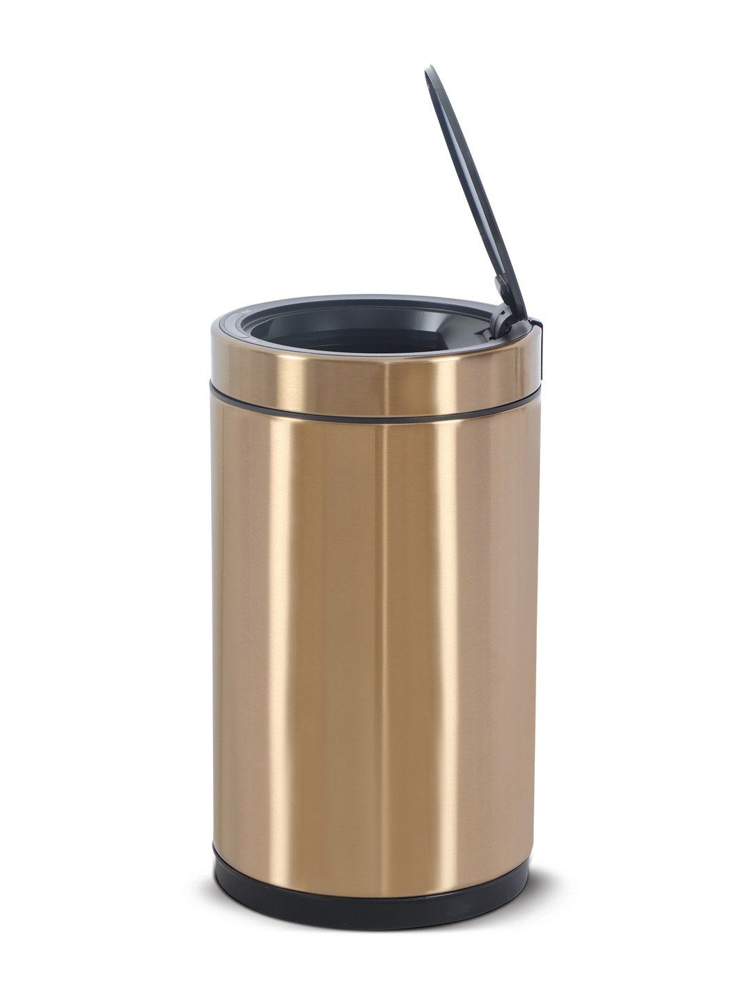 Bellagio Bronze Copper 12L Cylindrical Shape Sensor 410High-Quality Stainless Steel Intelligent Trash Can/DustBin