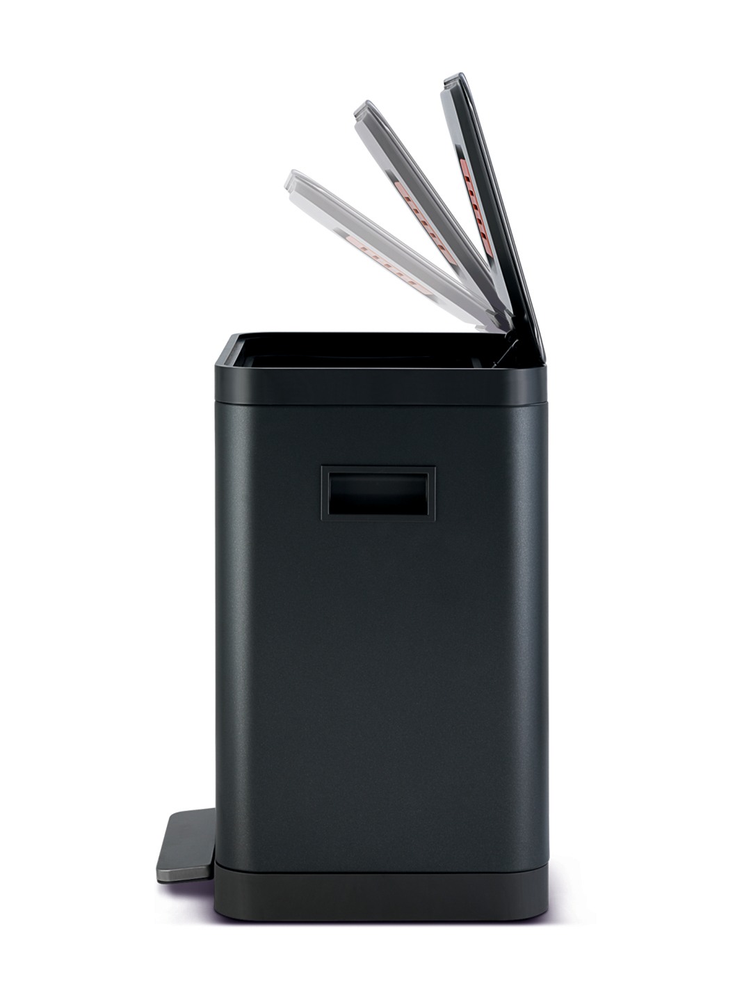 Bellagio Titanium Grey 20L Dustbin 410High-Quality Stainless Steel Pedal Trash Can/DustBin With Plastic Bucket