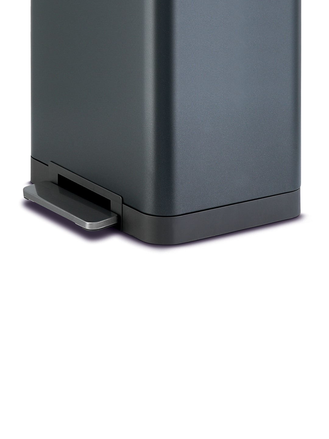 Bellagio Titanium Grey 20L Dustbin 410High-Quality Stainless Steel Pedal Trash Can/DustBin With Plastic Bucket