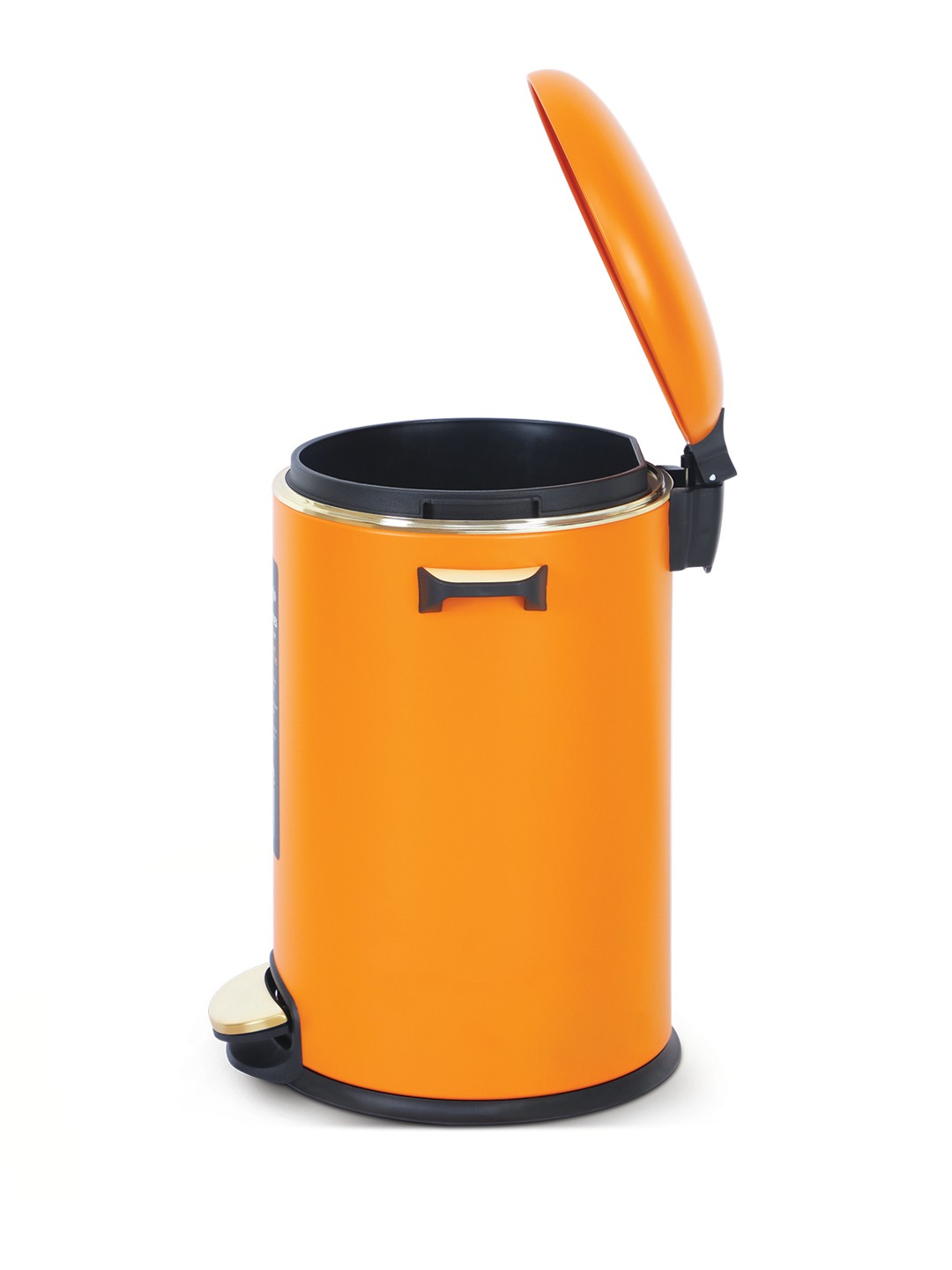 Bellagio Orange 9L Dustbin 410High-Quality Stainless Steel Pedal Trash Can/DustBin With Plastic Bucket