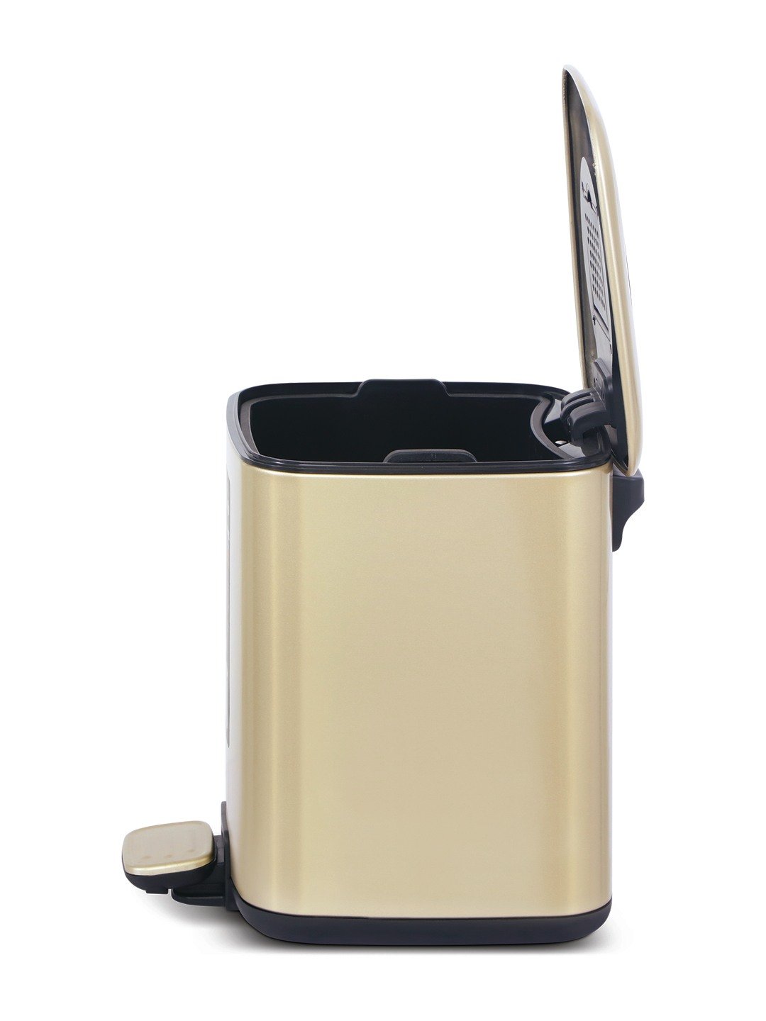 Bellagio Champagne Gold 9L Dustbin 410High-Quality Stainless Steel Pedal Trash Can/DustBin With Plastic Bucket