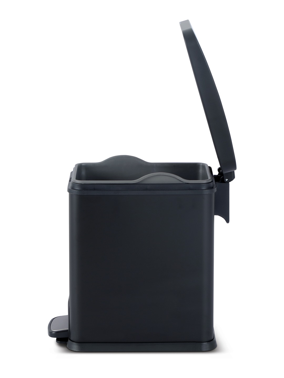 Bellagio Titanium Grey 8L Dustbin 410High-Quality Stainless Steel Pedal Trash Can/DustBin With Plastic Bucket (SLOW AND SILENT ENJOY THE QUIET LIFE)