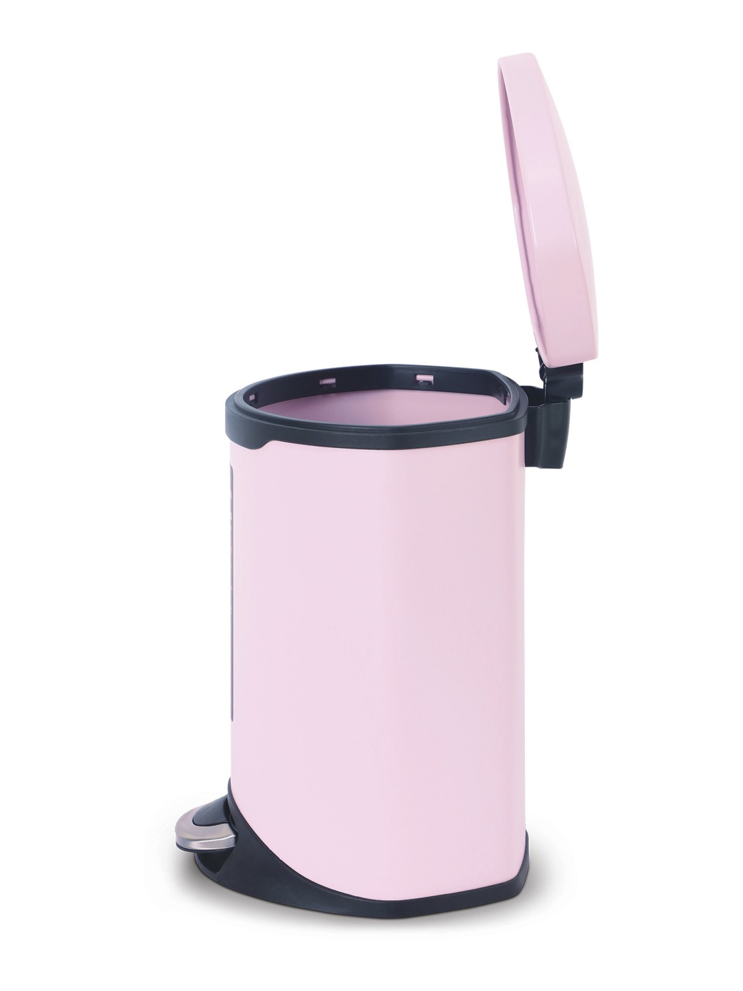 Bellagio Pink 6L Dustbin 410High-Quality Stainless Steel Pedal Trash Can/DustBin With Plastic Bucket