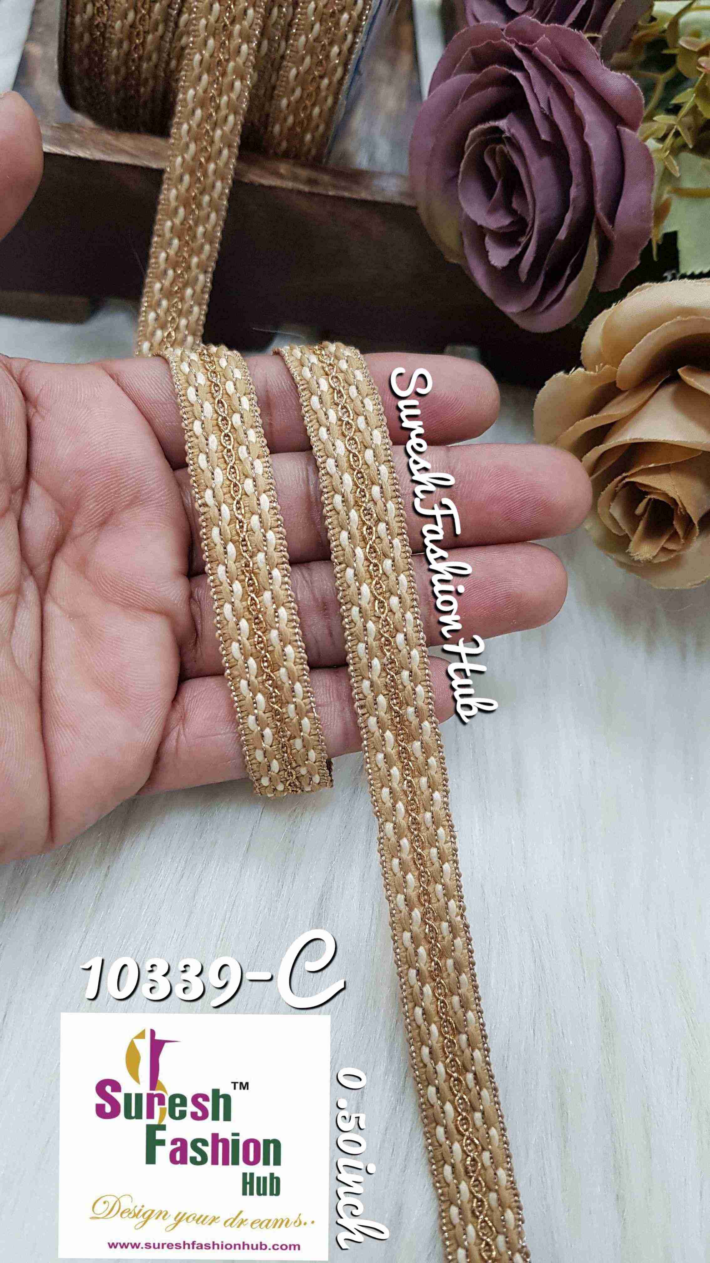 Golden Elegance Zari Laces