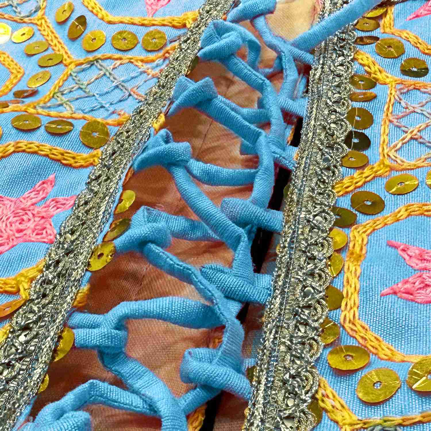 PawsIndia Traditional Desi Diva Lehenga Choli Set For Cat, Sky Blue | Ethnic Festive Wear