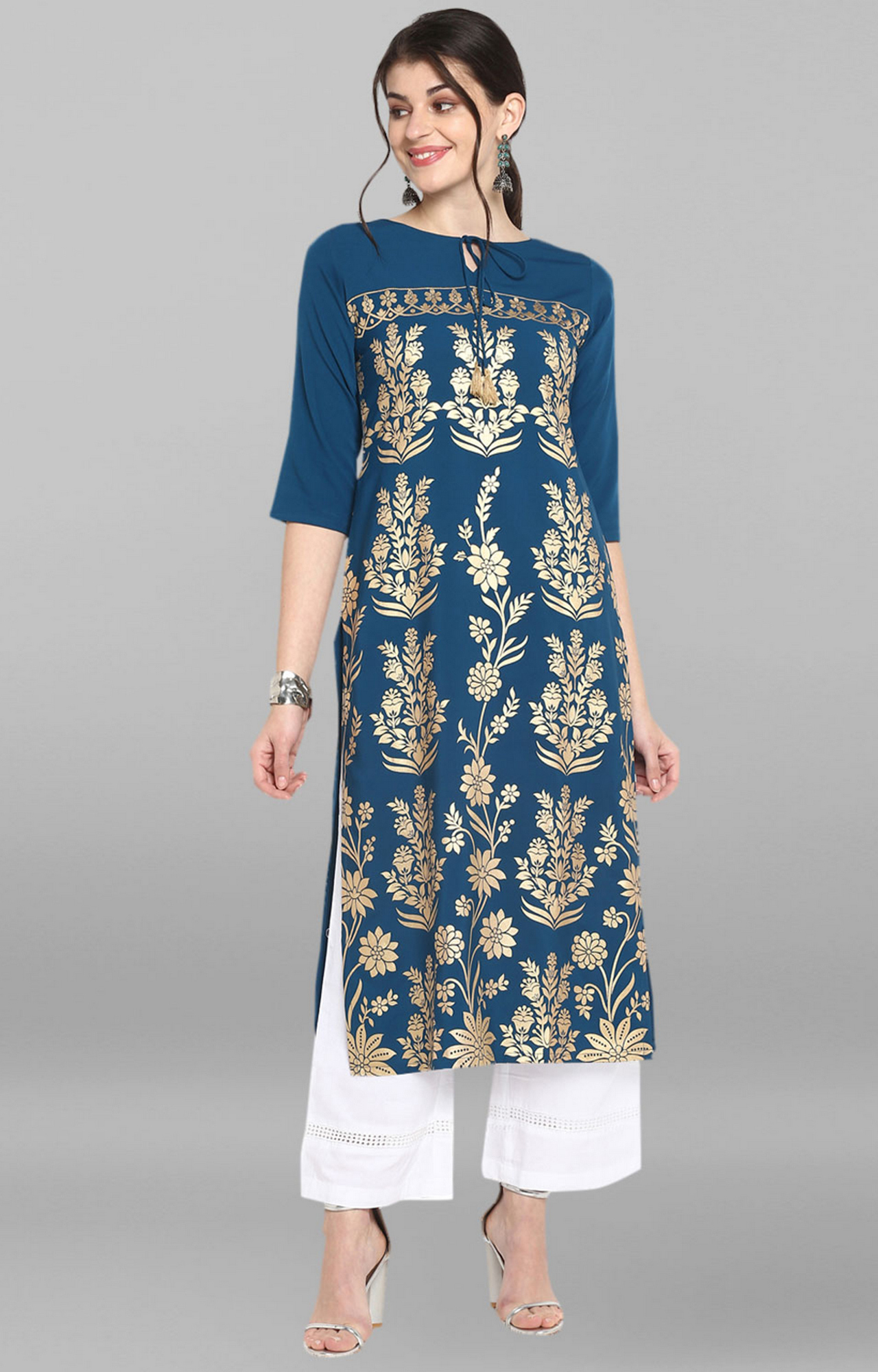 Blue Printed Kurtis