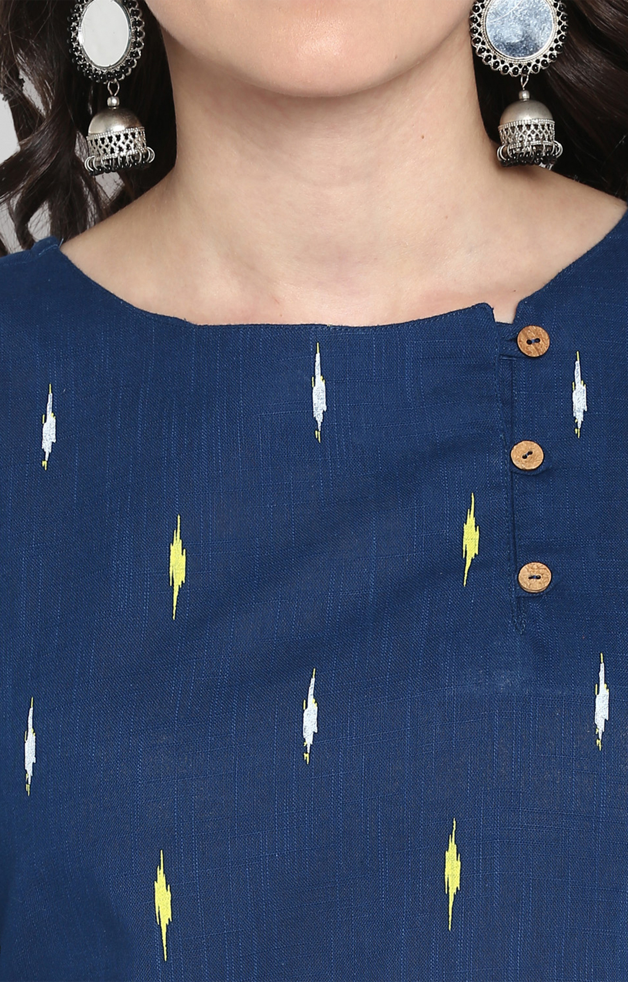 Blue Printed Kurtas