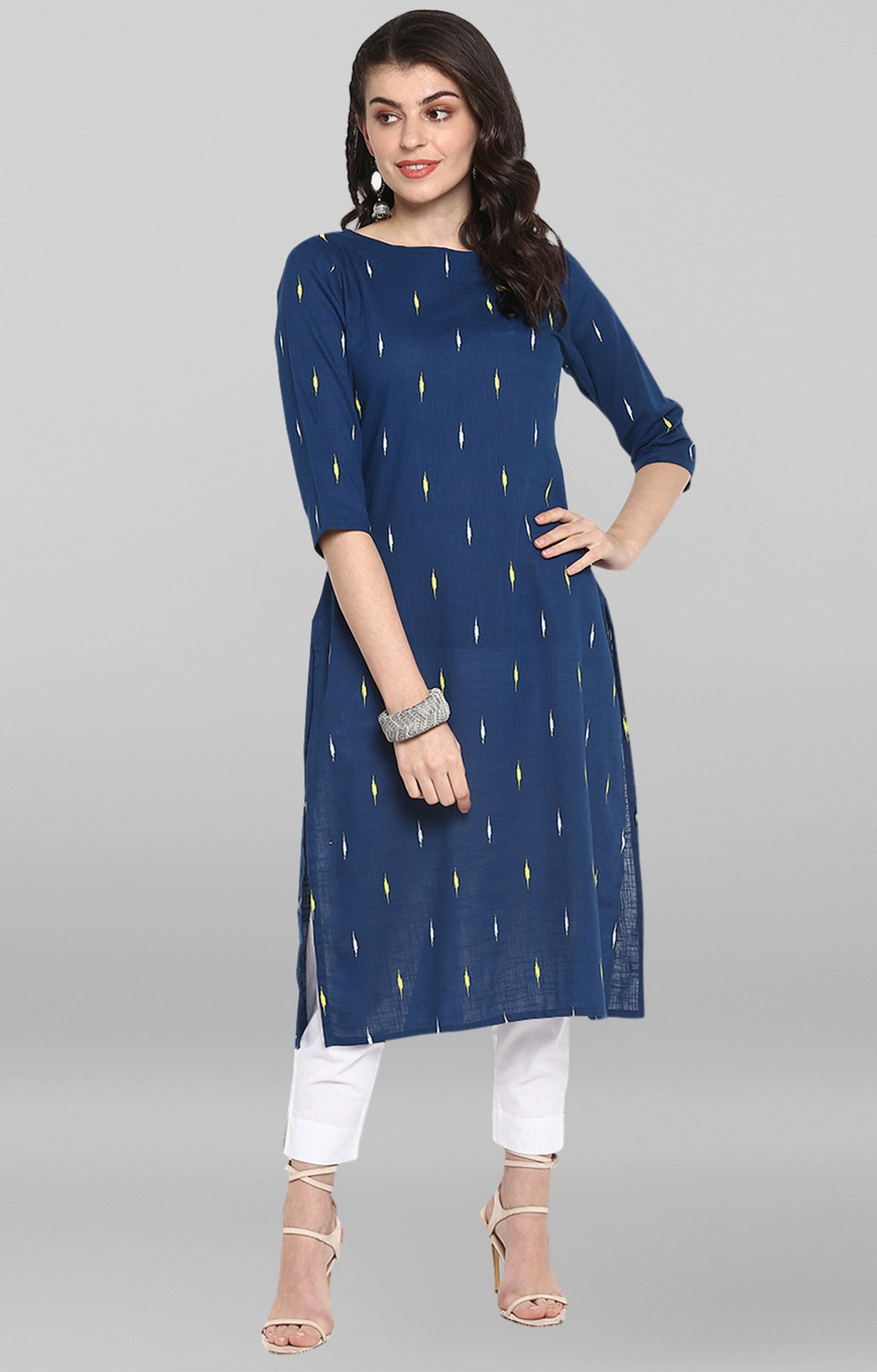 Blue Printed Kurtas