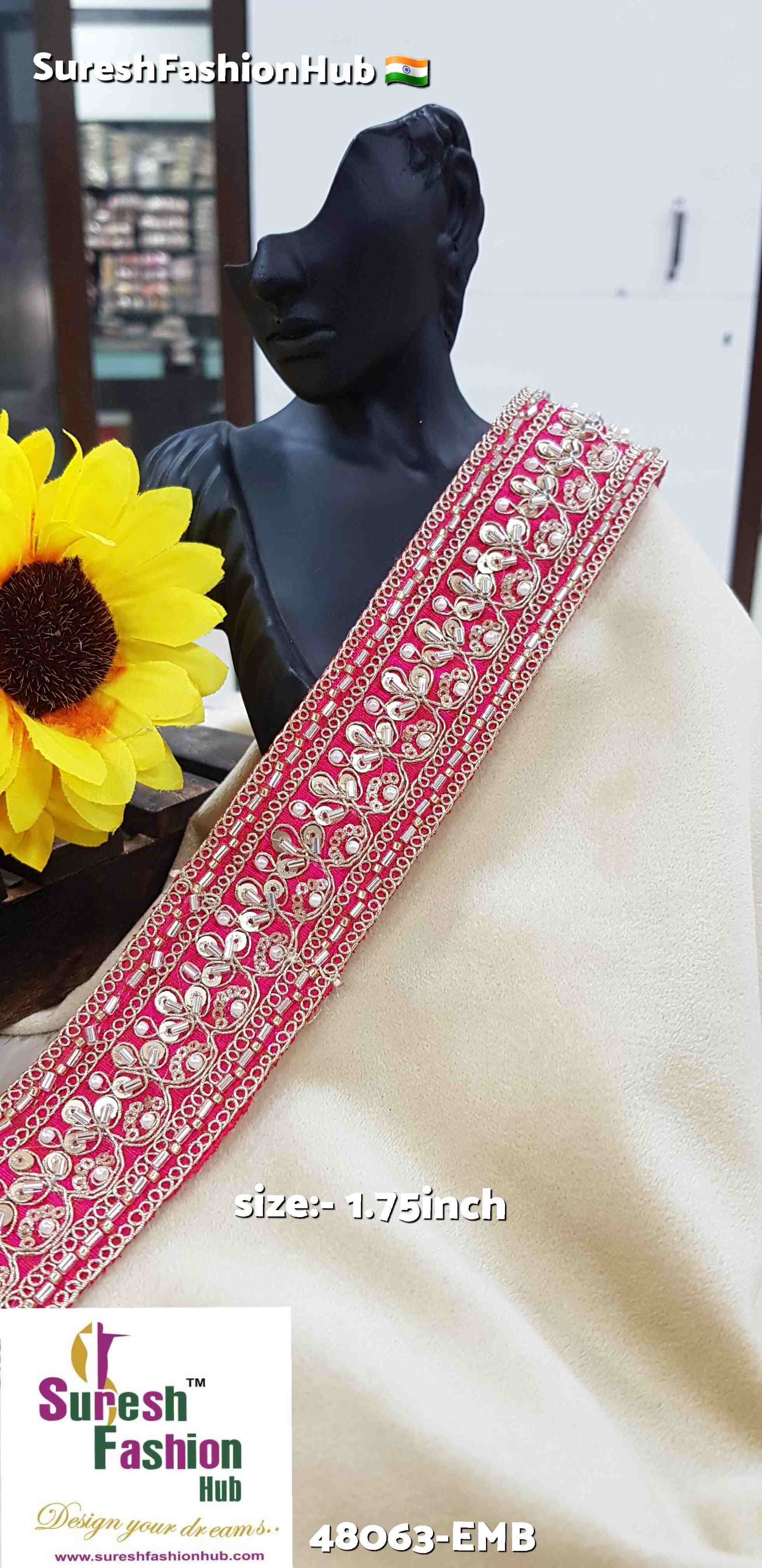 Maharani Floral Fabric Lace