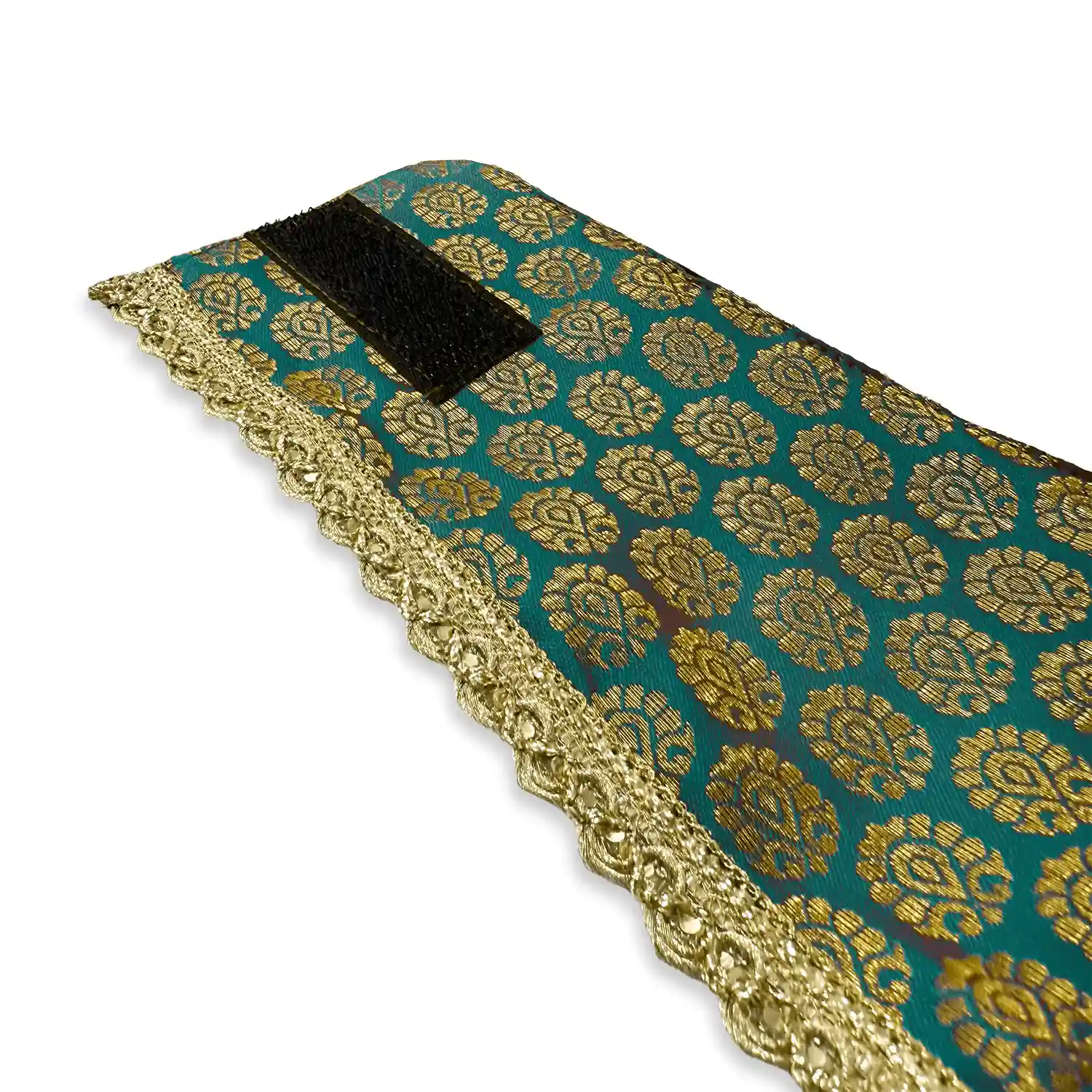 PawsIndia Traditional Royal Brocade Tuxedo For Pets - Aqua Green| Ethnic Festive Wear
