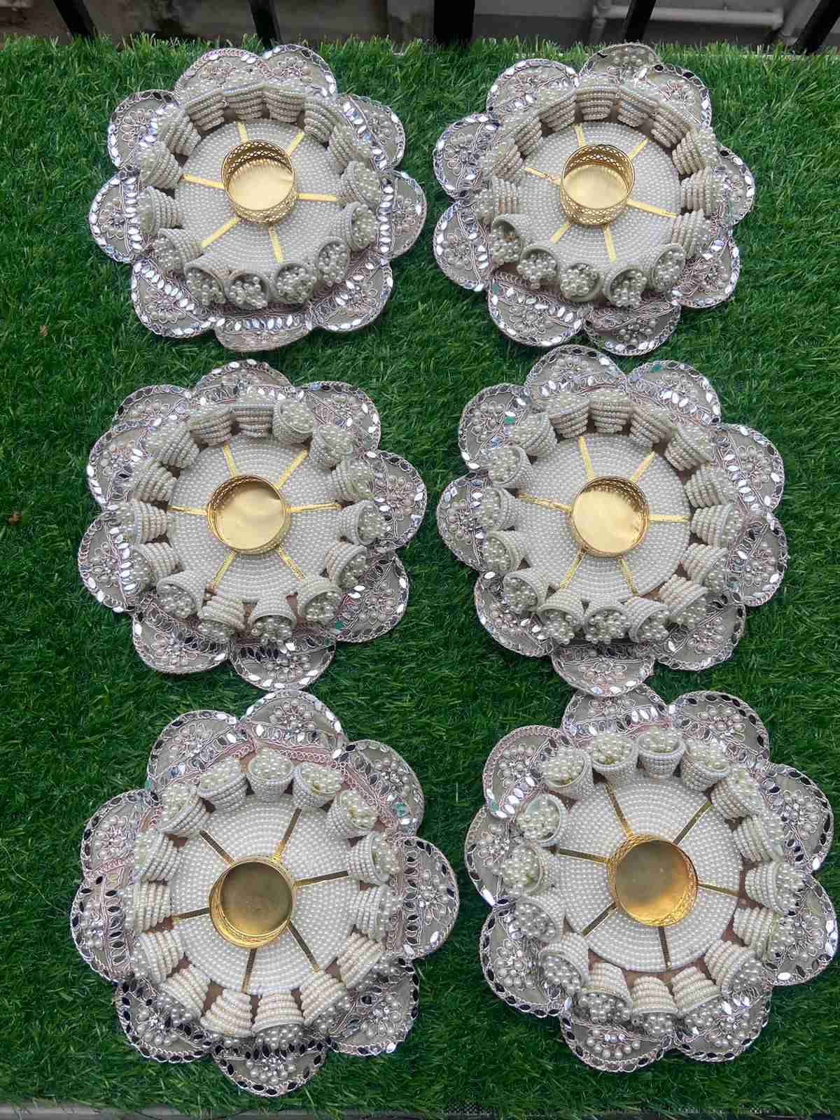 Beautiful All Pearl tea light holder